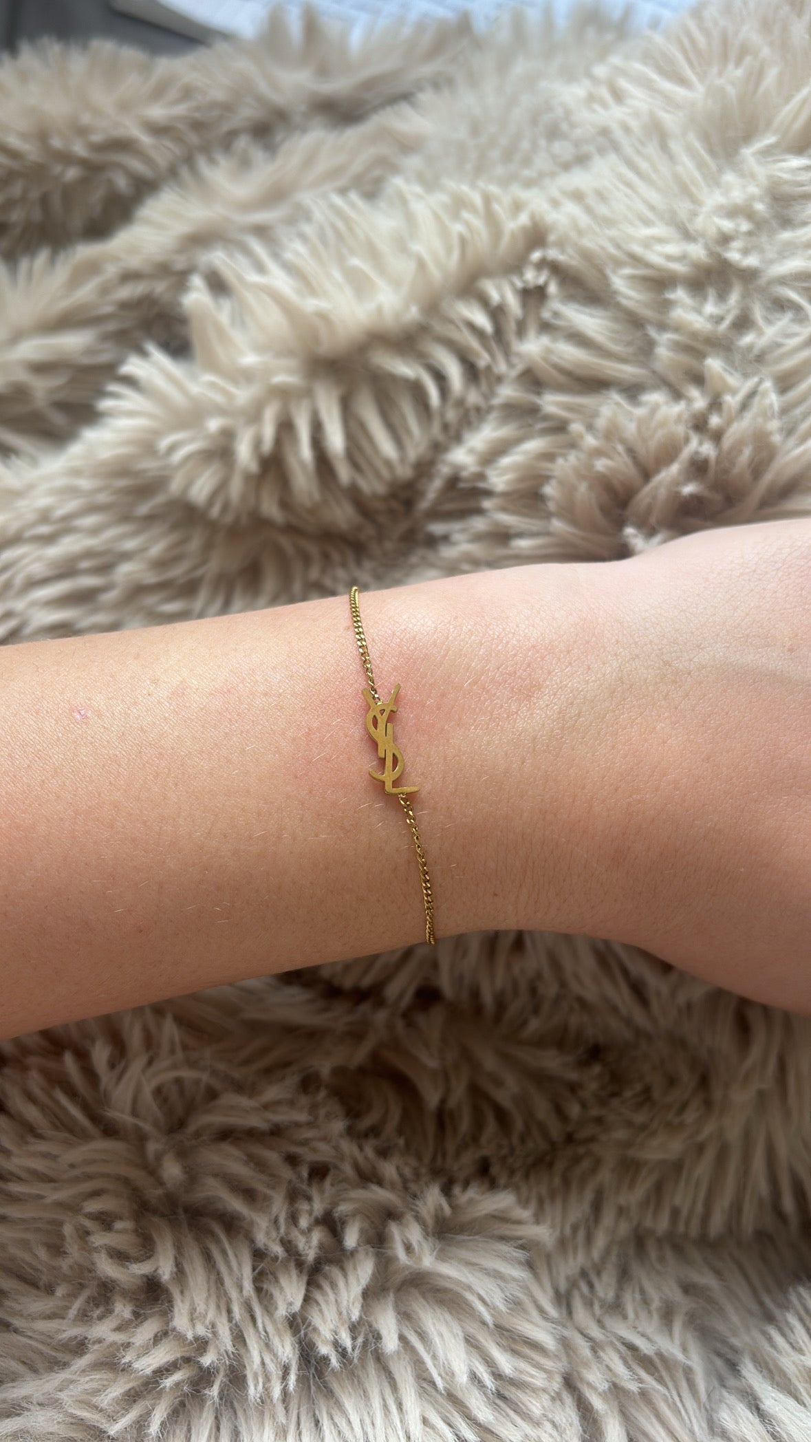 Bracelet ysl doré